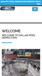 Mobile Screenshot of dallaspooldemolition.com
